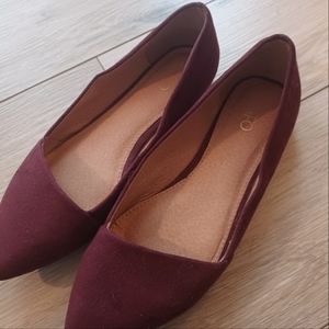 Cato Women Burgundy Flats 7